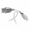 Naztech 6-Ft. Titanium USB to MFi Lightning Braided Cable White 15496